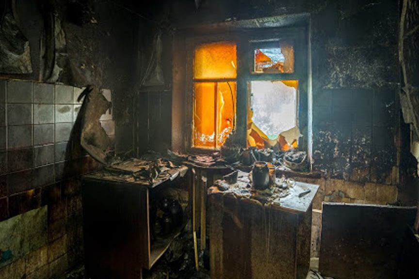 fire-damaged-house fire damaged kitchen