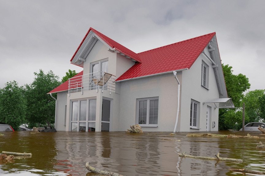 flooded-house house flood in Boise