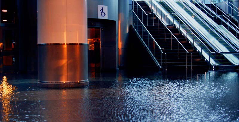 commercial building flooding