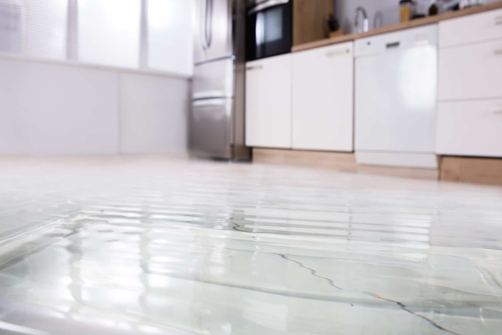 Flooded kitchen