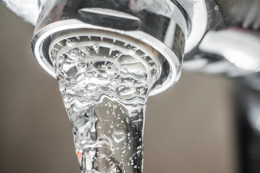 frozen water faucet