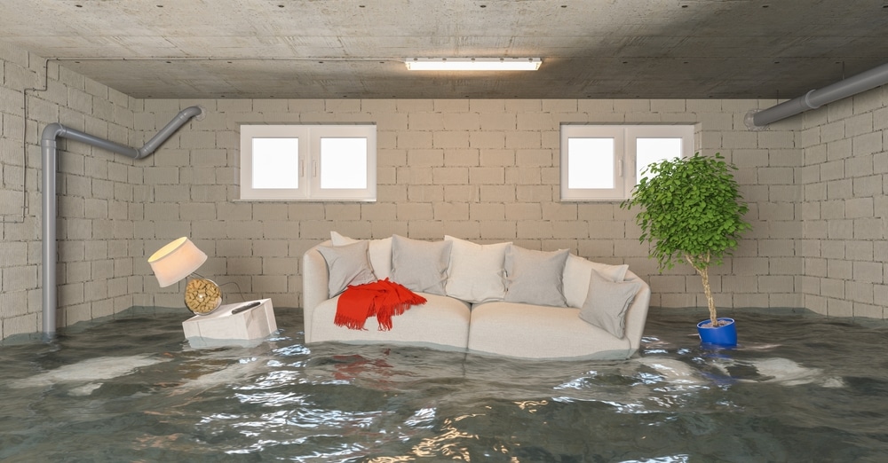 flooded basement