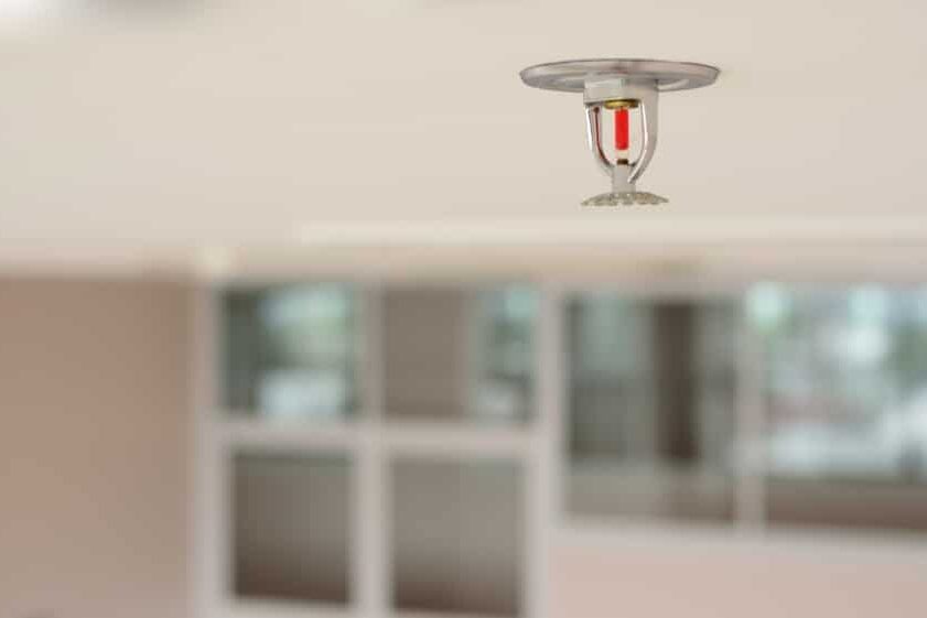 Automatic,Head,Fire,Sprinkler,Extinguisher,On,The,Ceiling.fire,Fighting,Concept. fire sprinkler water damage
