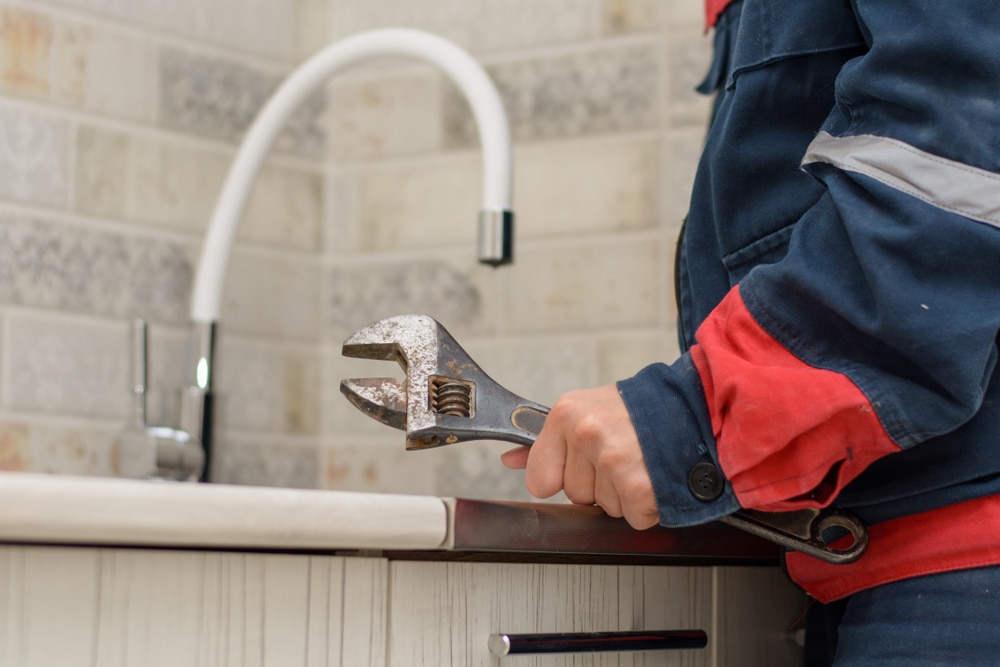 Bathroom water damage repair