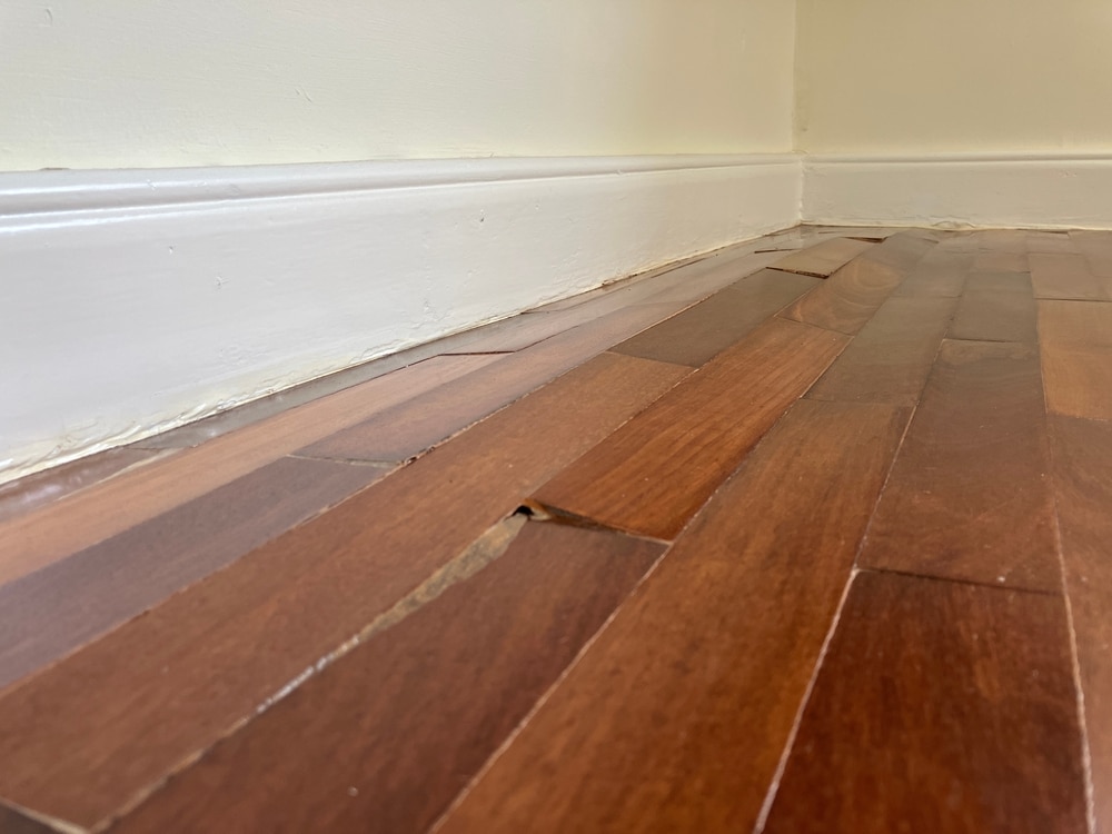 Wood floor water damage restoration