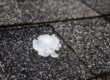 hail on house roof