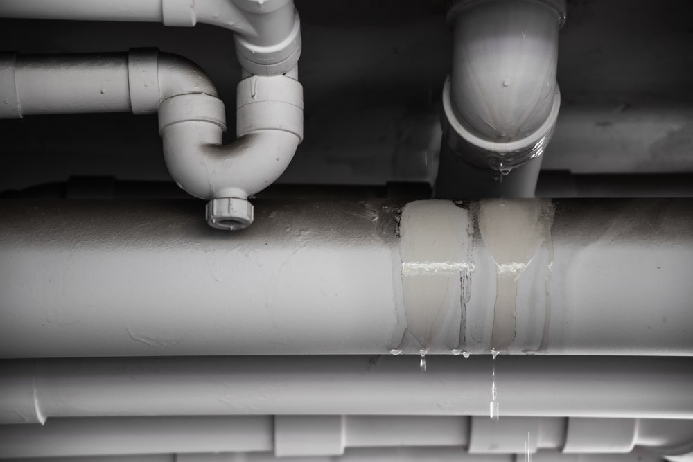 Burst water pipe