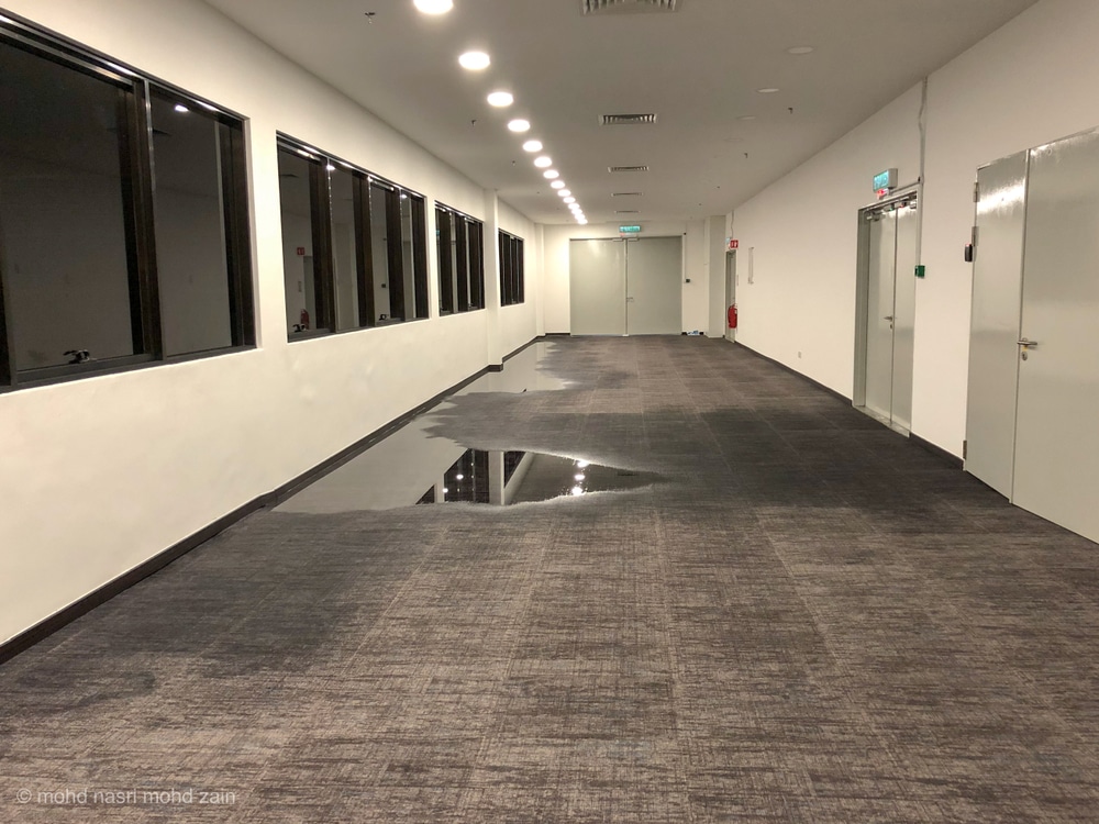 Flooded commercial property