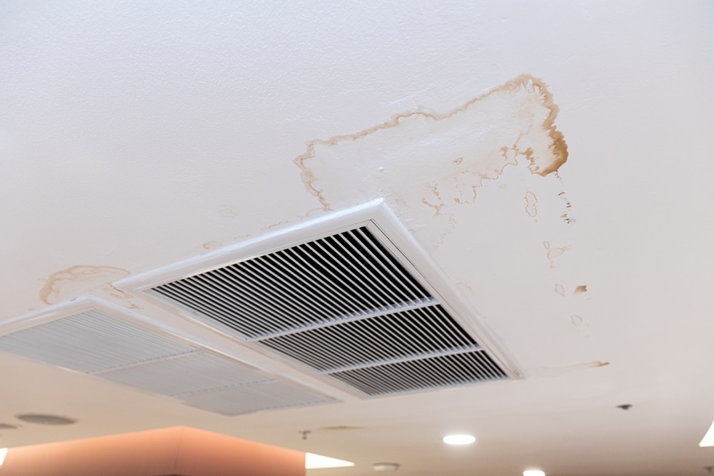 Air conditioner ceiling leak