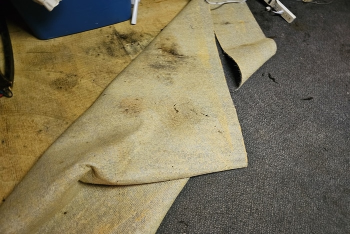 Carpet water damage