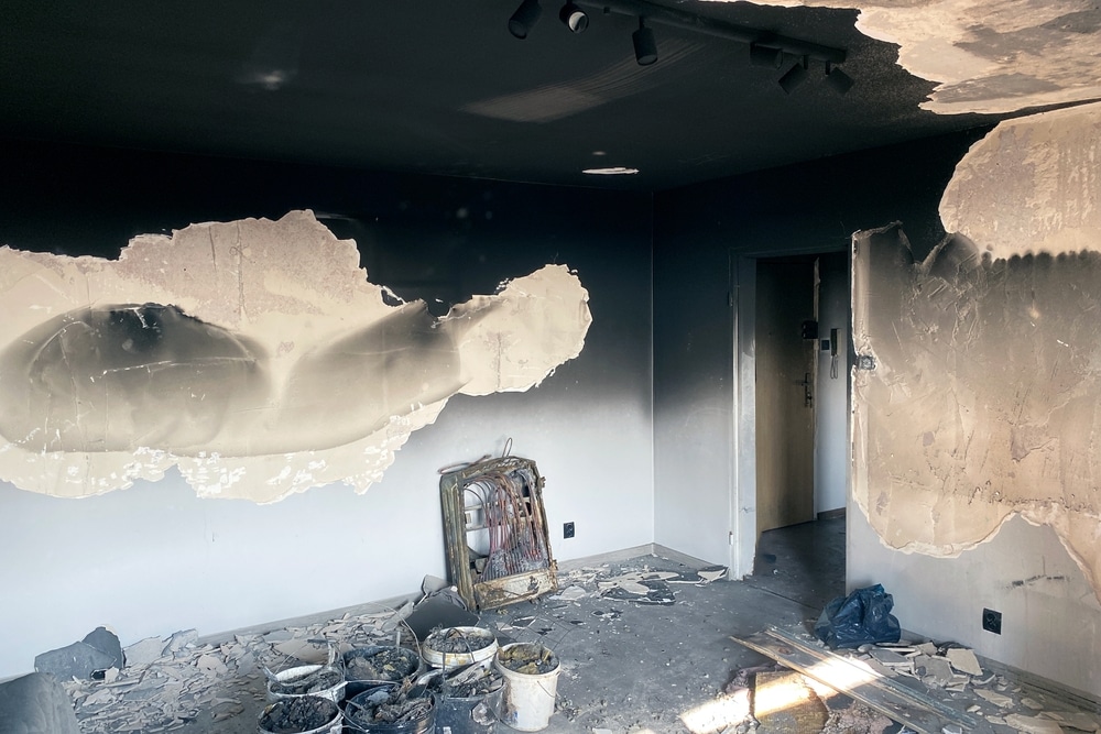 residential fire damage